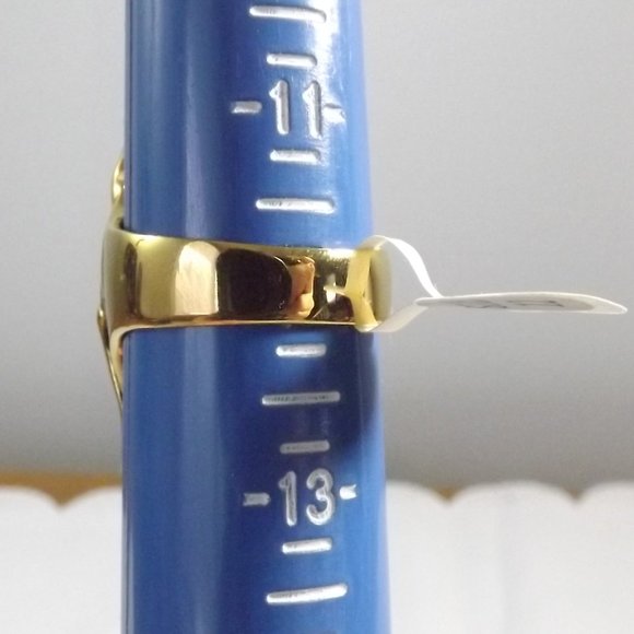 Gold-Tone Metal Stainless Steel Dragon Head Ring, Size 12 - Picture 7 of 7